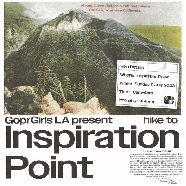 Gorp Girls LA Hike to Inspiration Point