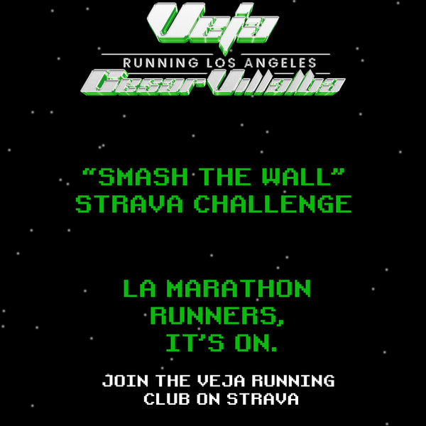 Veja Running LA Marathon Cheer Zone & Strava Challenge
